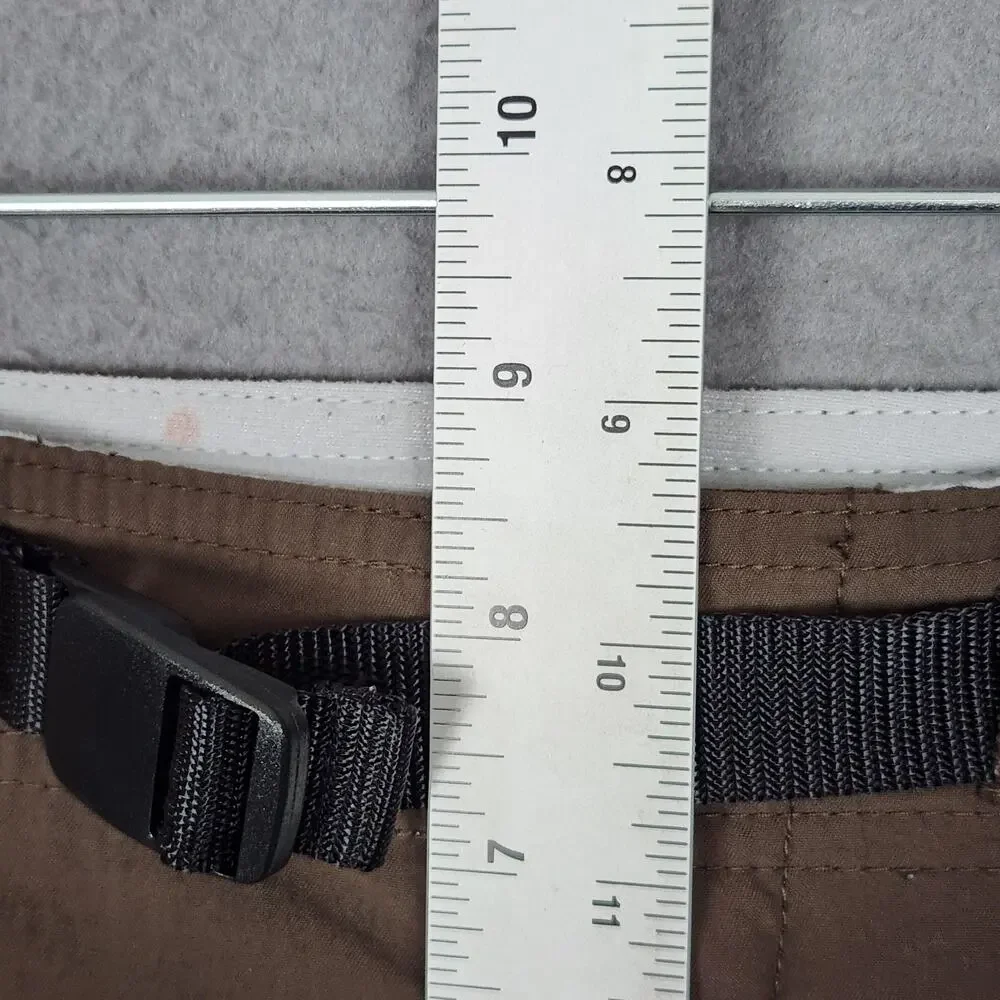 Mountain Hardwear Pants Womens 6 Brown Lined Cargo Hiking Belted Drawcord Hem